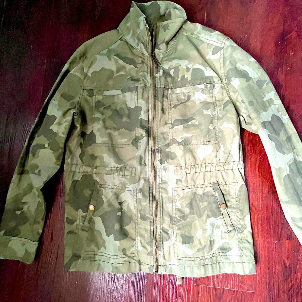 Old Navy canvas CAMO jacket size XS NWT
